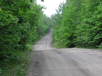 Maine dirt back road
