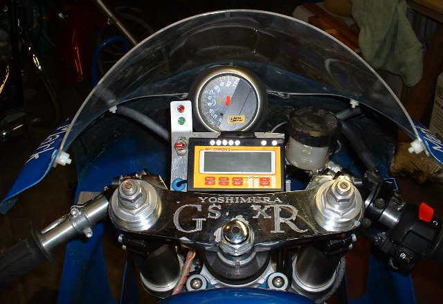 Tach, racing computer and aluminum sub-frame