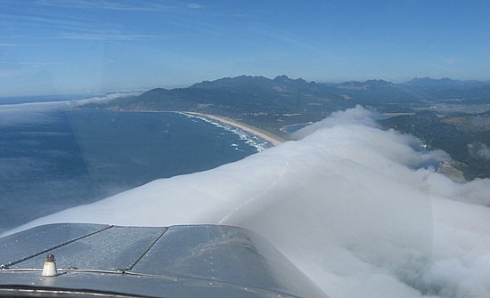 Oregon coastline at Nehalem Bay