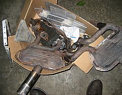 Box of replaced parts